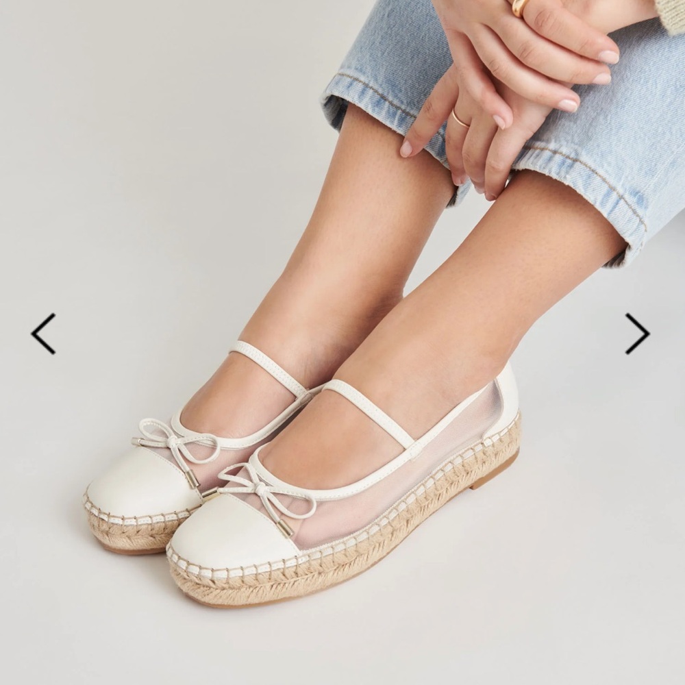 🌸LAST CHANCE CLOSET CLOSING🌸 dolce vita Cambre Ballet Flats White Mesh